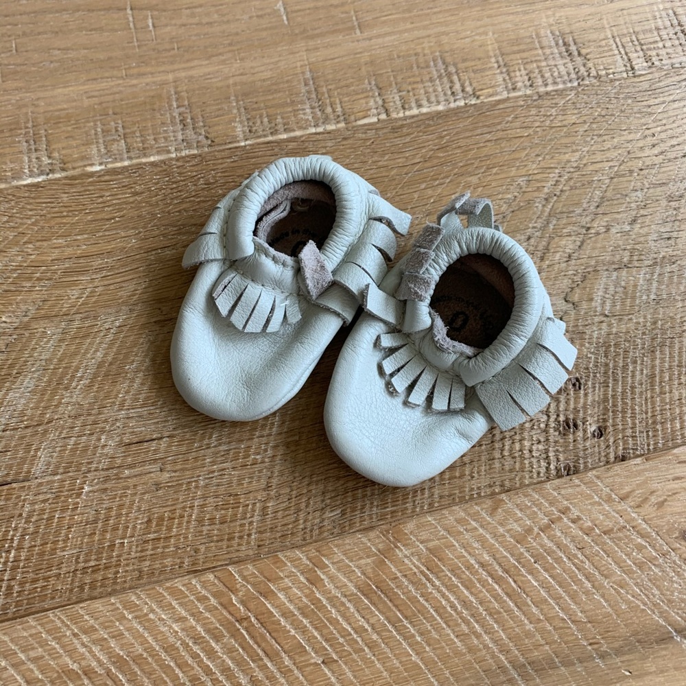 Freshly picked infant moccasins